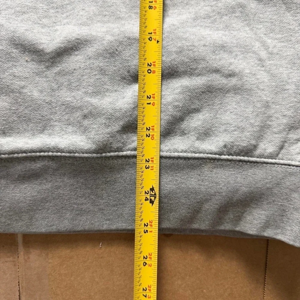 Polo Ralph Lauren Grey Fleece Rugby Polo Bear Hoodie Small FLAWS